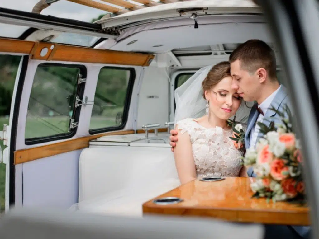 wedding taxi for a wedding couple with wheelchair taxi perth